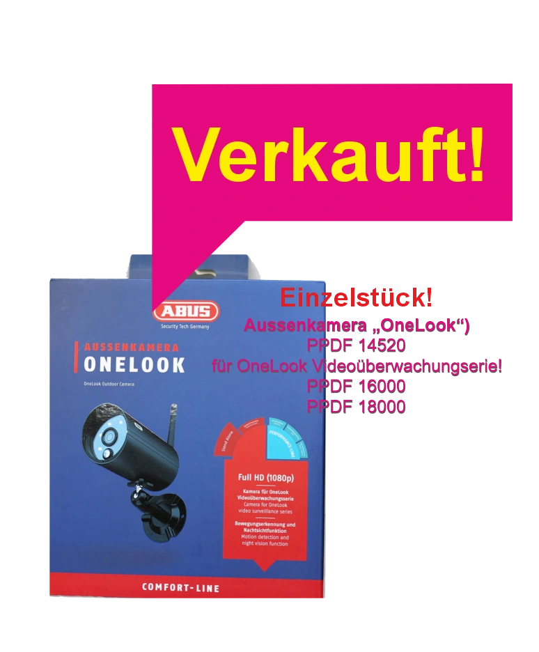 ABUS ONELOOK AUSSENKAMERA, Einzelstück - Verkauft!